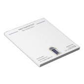 Marine Deur Aquarel Makelaar Notitieblok (Schuin)