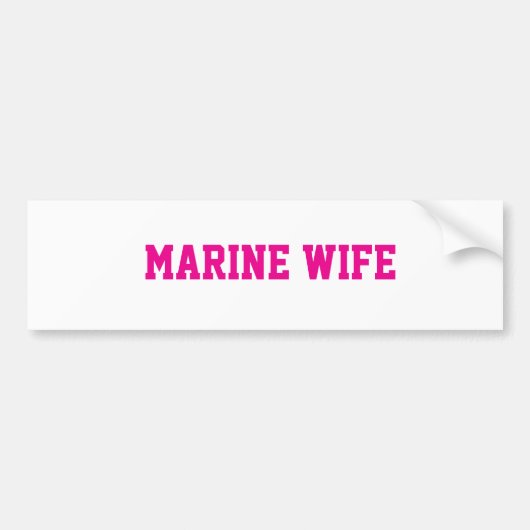 Marine-echtgenote sticker (Voorkant)
