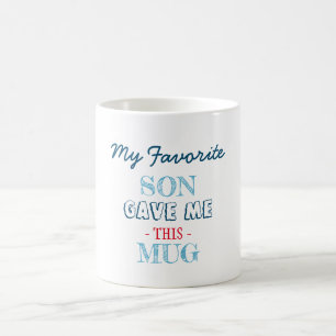 Marine Eenvoudig Favoriete Zoon cadeau voor moeder Koffiemok