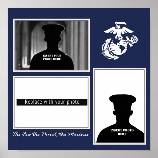 Marine EGA Photo Collage Poster (Voorkant)