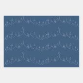 Marine Eid Mubarak Masjid Patroon Ontwerp Inpakpapier Vel (Voorkant 3)