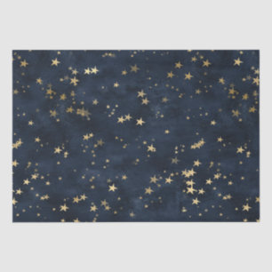 Marine Elegante Hemel Sterren Gouden Sterren Ontwe Tissuepapier