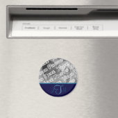 Marine Elegante Monogram Magneet (Insitu (Vaatwasser))