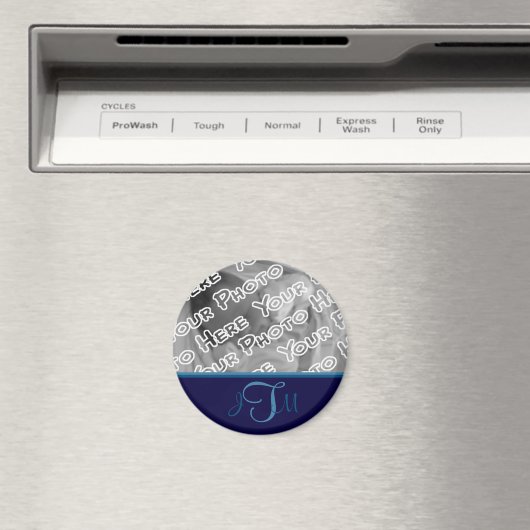 Marine Elegante Monogram Magneet (Insitu (Vaatwasser))