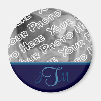 Marine Elegante Monogram Magneet