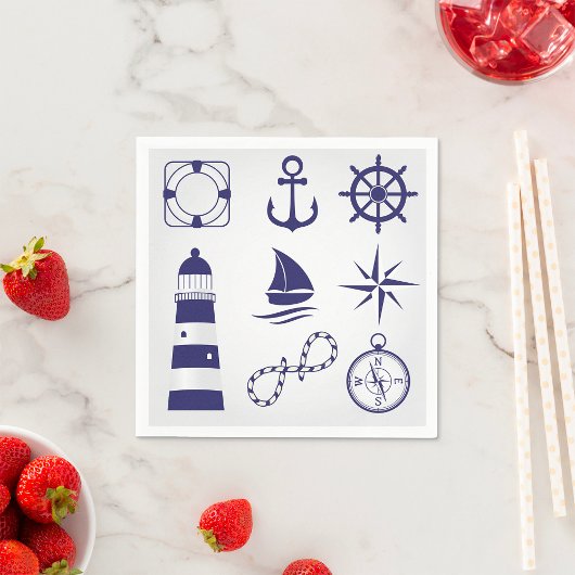 Marine Elements Napkins Servet