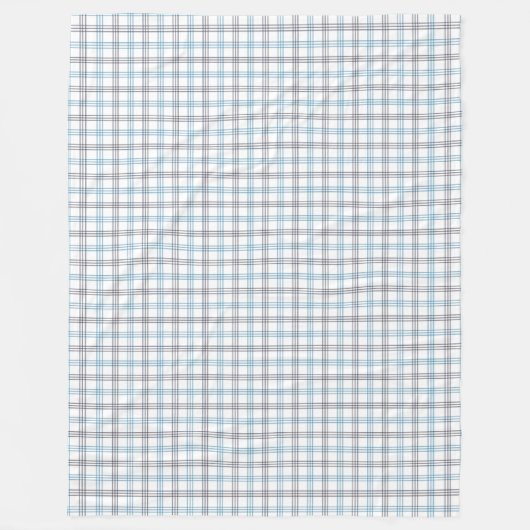 Marine en Blue Plaid Deken Classic Check Style (Voorkant)