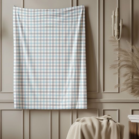 Marine en Blue Plaid Deken Classic Check Style