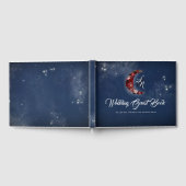 Marine en Bourgondië | Bloemenmaan hemelse bruilof Gastenboek (Volledig)