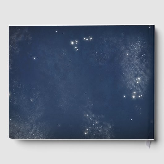 Marine en Bourgondië | Bloemenmaan hemelse bruilof Gastenboek (Achterkant)