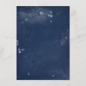 Marine en Bourgondië Floral Wedding Informatie Gas Informatiekaartje (Achterkant)