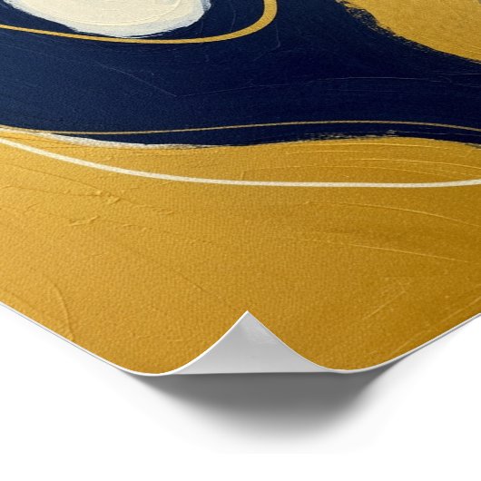 Marine en Gilded Flow Poster (Hoek)