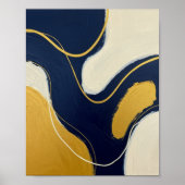 Marine en Gilded Flow Poster (Voorkant)