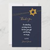 Marine en Golden Star of David dank u Kaart (Voorkant)