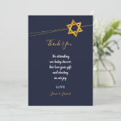 Marine en Golden Star of David dank u Kaart (Staand voorkant)