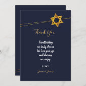 Marine en Golden Star of David dank u Kaart (Voorkant / Achterkant)