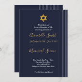 Marine en Golden Star of David Loving Memory Kaart (Voorkant / Achterkant)