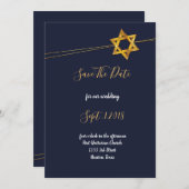 Marine en Golden Star of David redden de datum Kaart (Voorkant / Achterkant)