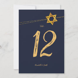 Marine en Golden Star of David tafelnummer