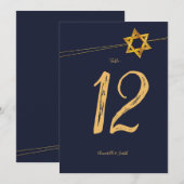 Marine en Golden Star of David tafelnummer (Voorkant / Achterkant)