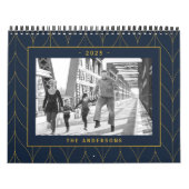 Marine en Goud Art Deco 2025 Foto Kalender (Hoes)