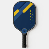 Marine en Goud Gepersonaliseerd Pickleball Paddle (Achterkant)