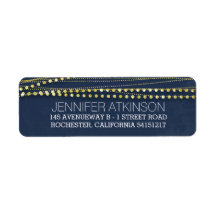 Marine en Goud Moderne Bruiloft