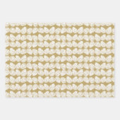 Marine en goud moderne rode kardinaal Kerstmis Inpakpapier Vel (Voorkant 3)