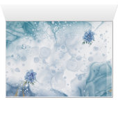 Marine en Goud Trouwtafelnummer (Binenzijde Horizontaal (Onderkant))