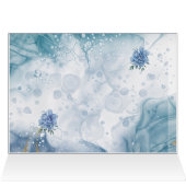 Marine en Goud Trouwtafelnummer (Binnen Horizontaal (Boven))