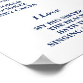 Marine en gouden strikdas eerste verjaardag mijlpa poster (Hoek)