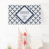 Marine en grijze afstuderen | 2026 spandoek (Insitu)