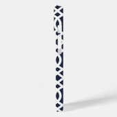 Marine en Groen Modern Trellis Monogram Case-Mate iPhone Case (Achterkant / Links)