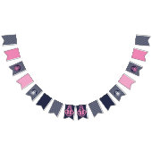 Marine en Heldere Roze Nautische Bunting Flags Vlaggetjes (Alle)