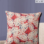 Marine en koraal Monstera Leaf Tropisch Sierkussen<br><div class="desc">Verhoog uw interieur met onze Navy en Coral Monstera Leaf Tropical Sierkussen. Dit stijlvolle, hoogwaardige accentstuk combineert de serene schoonheid van rustige kleuren met de levendige charme van monstera bladeren. Voeg een vleugje kustelegantie toe aan uw leefruimte. Perfect voor strandhuisdecor, kamers met een tropisch thema of iedereen die van kustvibes...</div>