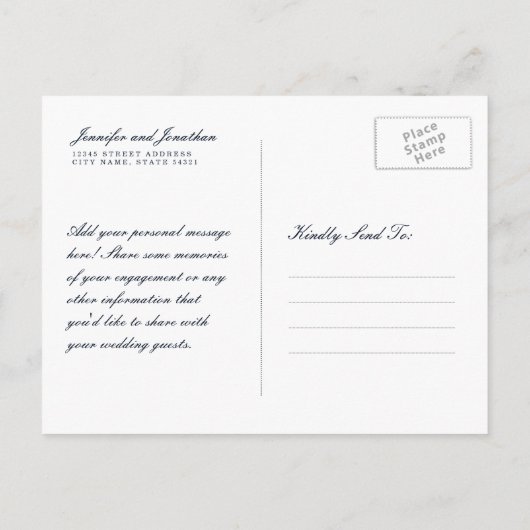 marine en koraal sparen het Briefkaart van de Dat (Achterkant)