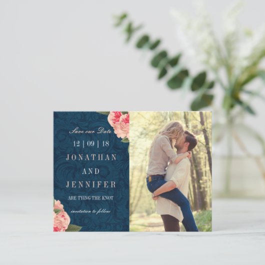  marine en koraal sparen het Briefkaart van de Dat (Staand voorkant)