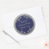 Marine en Pewter 3"Diameter Ronde Sticker (Envelop)