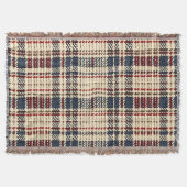 Marine en Red Cosy Plaid Pattern Deken (Voorkant)