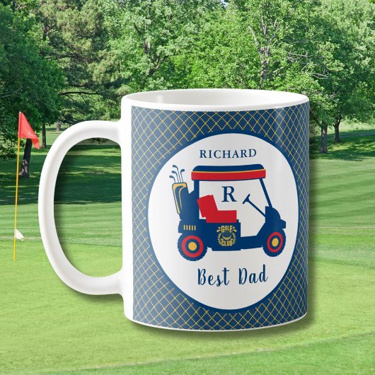 Marine en Rode Golf Beste Pa Gepersonaliseerd Koffiemok
