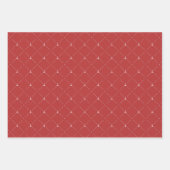 Marine en Rode Nautische Patronen Inpakpapier Vel (Voorkant)