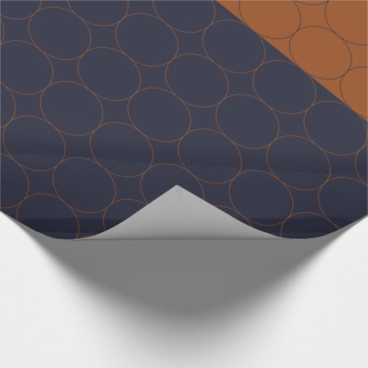 Marine en Roest Cirkels II Cadeaupapier (Hoek)