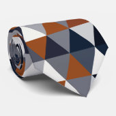 Marine en Roest Driehoeken I A Stropdas (Opgerold)