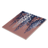 Marine en Roos Wisteria Elegance Tegeltje (Zijkant)