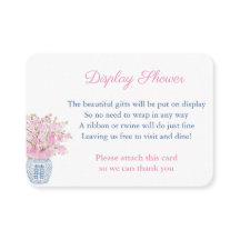 Marine en roze gember pot display douche