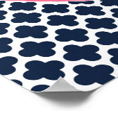 Marine en Roze Walvis Babykamer Poster (Hoek)