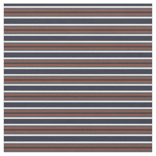 Marine en Rust Stripes II Stof (Close Up)
