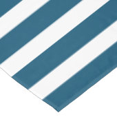 Marine en wit gestreept tafelkleed (Gekanteld)