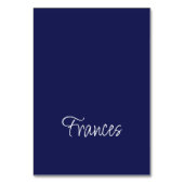 Marine en Wit Individuele Voornaam Plaatskaarten Kaart (Voorkant)