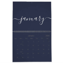 Marine en wit minimalistisch 2025